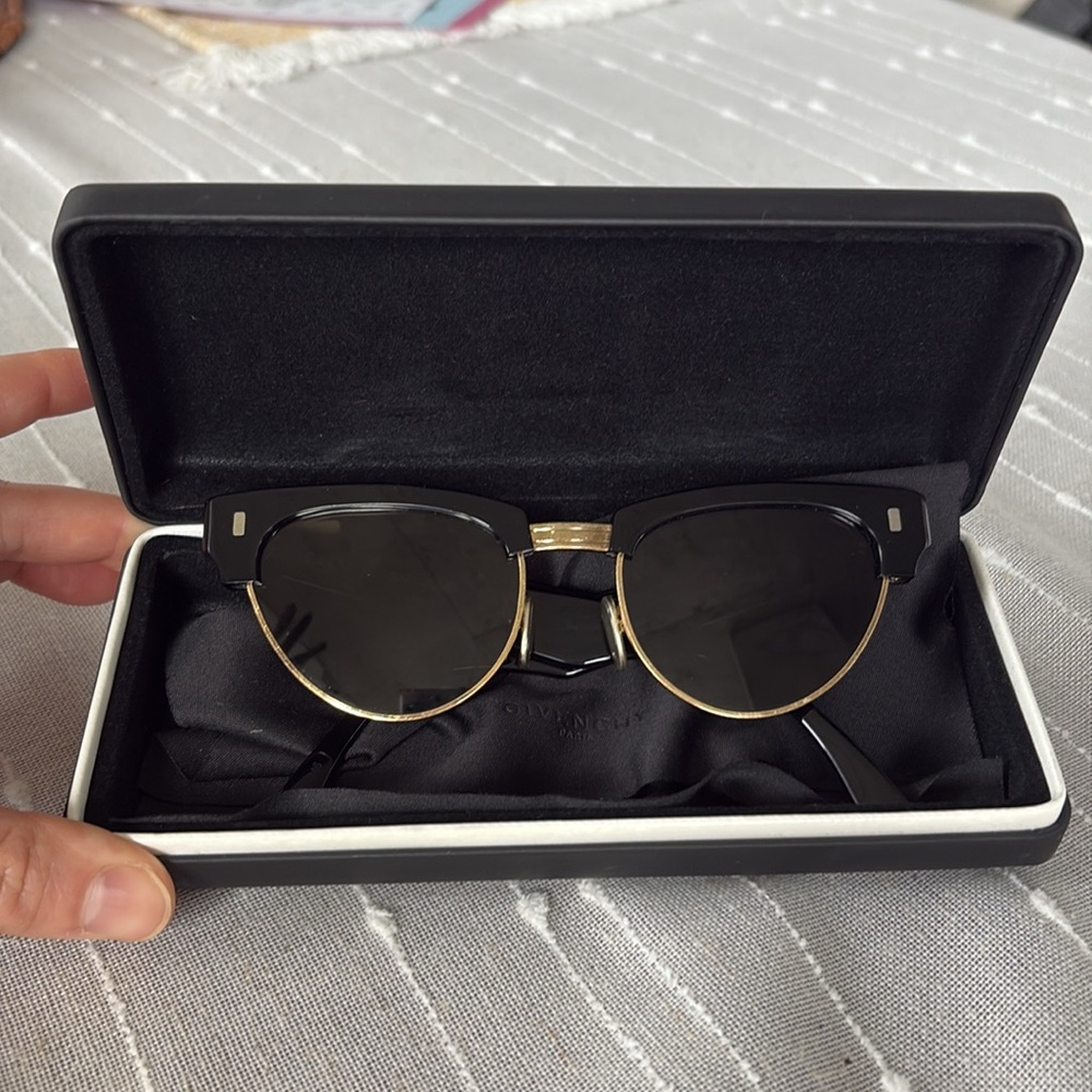 Celine Black and Gold Sunglasses